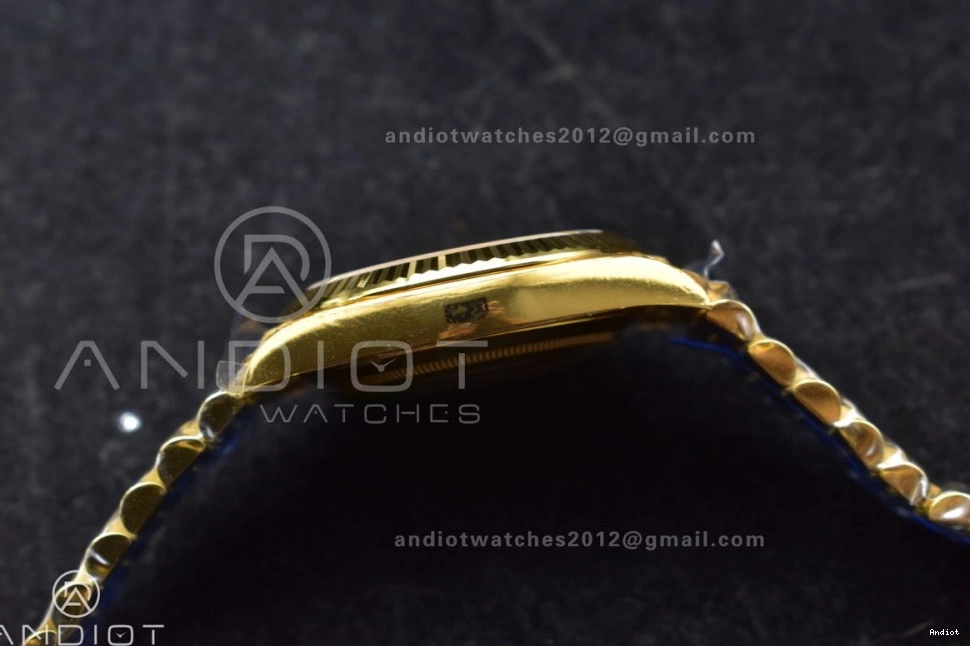 on (Gain THBF Date 1:1 Day Crystal Best 40 Dial Edition Weight) Black VR3255 Bracelet 228238 YG President 1120